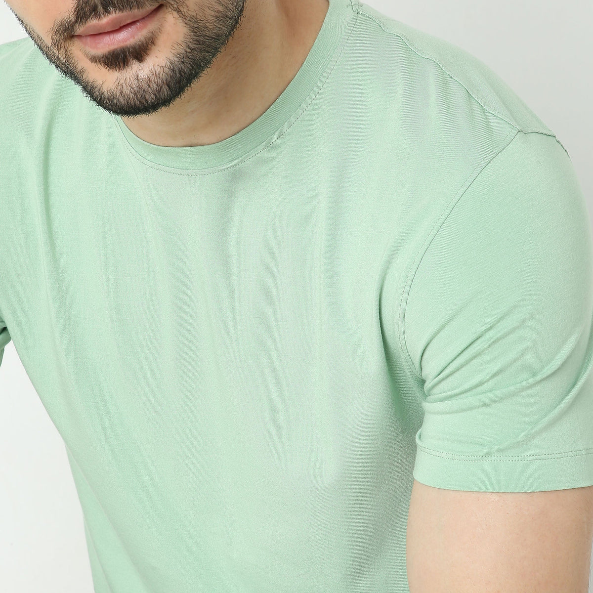 Regular Fit Solid T-Shirt