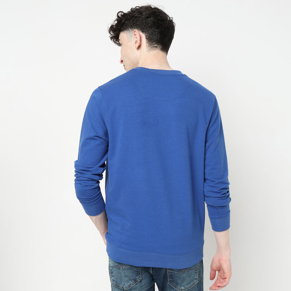 Regular Fit Solid Sweat Tees