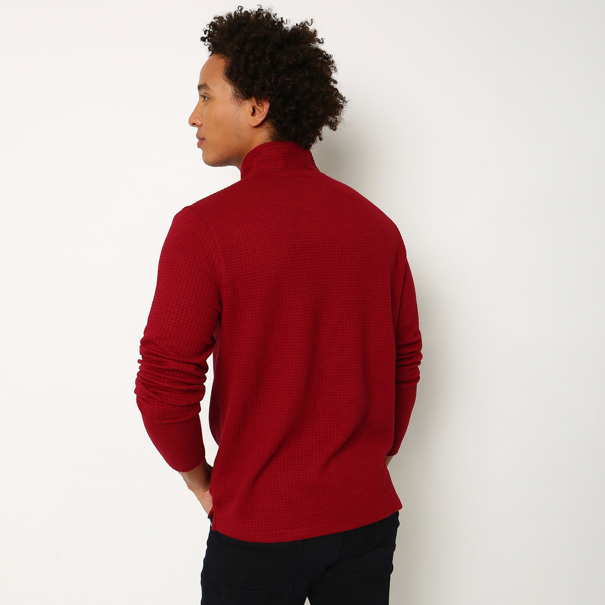 Regular Fit Structured Sweatshirt