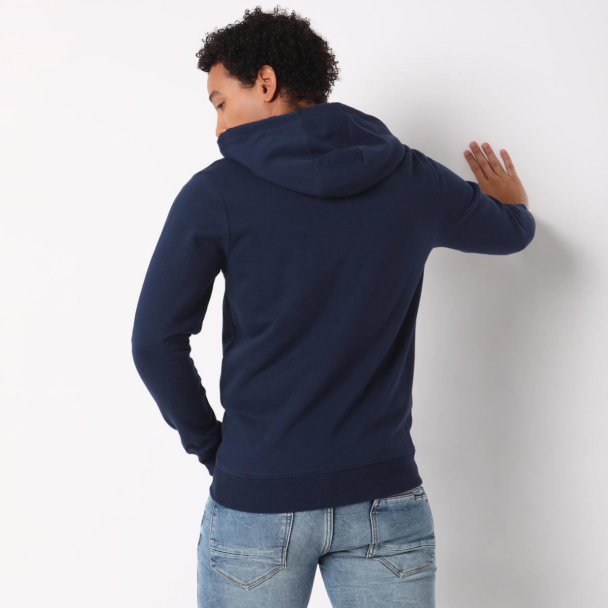 Regular Fit Solid Sweatshirt