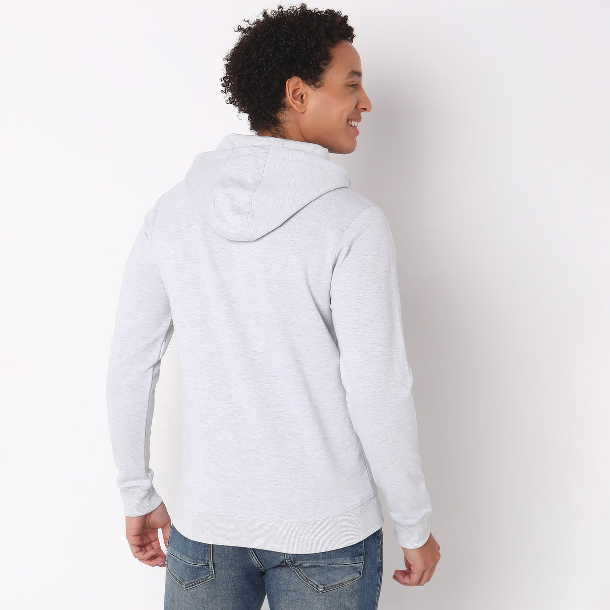 Regular Fit Solid Sweatshirt