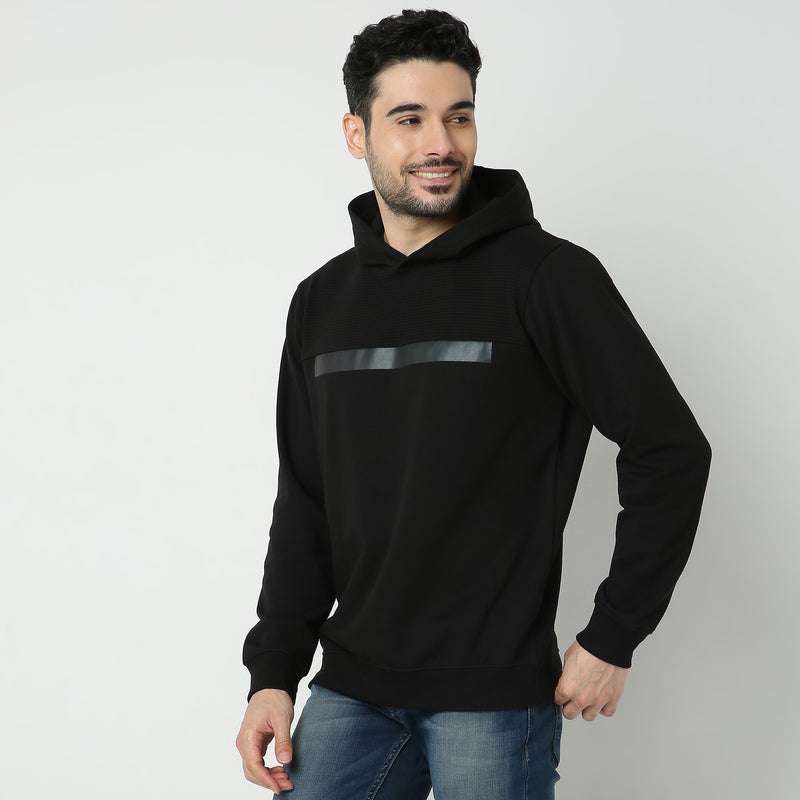 Regular Fit Solid Sweatshirts