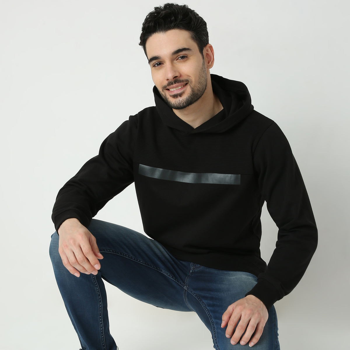 Regular Fit Solid Sweatshirts