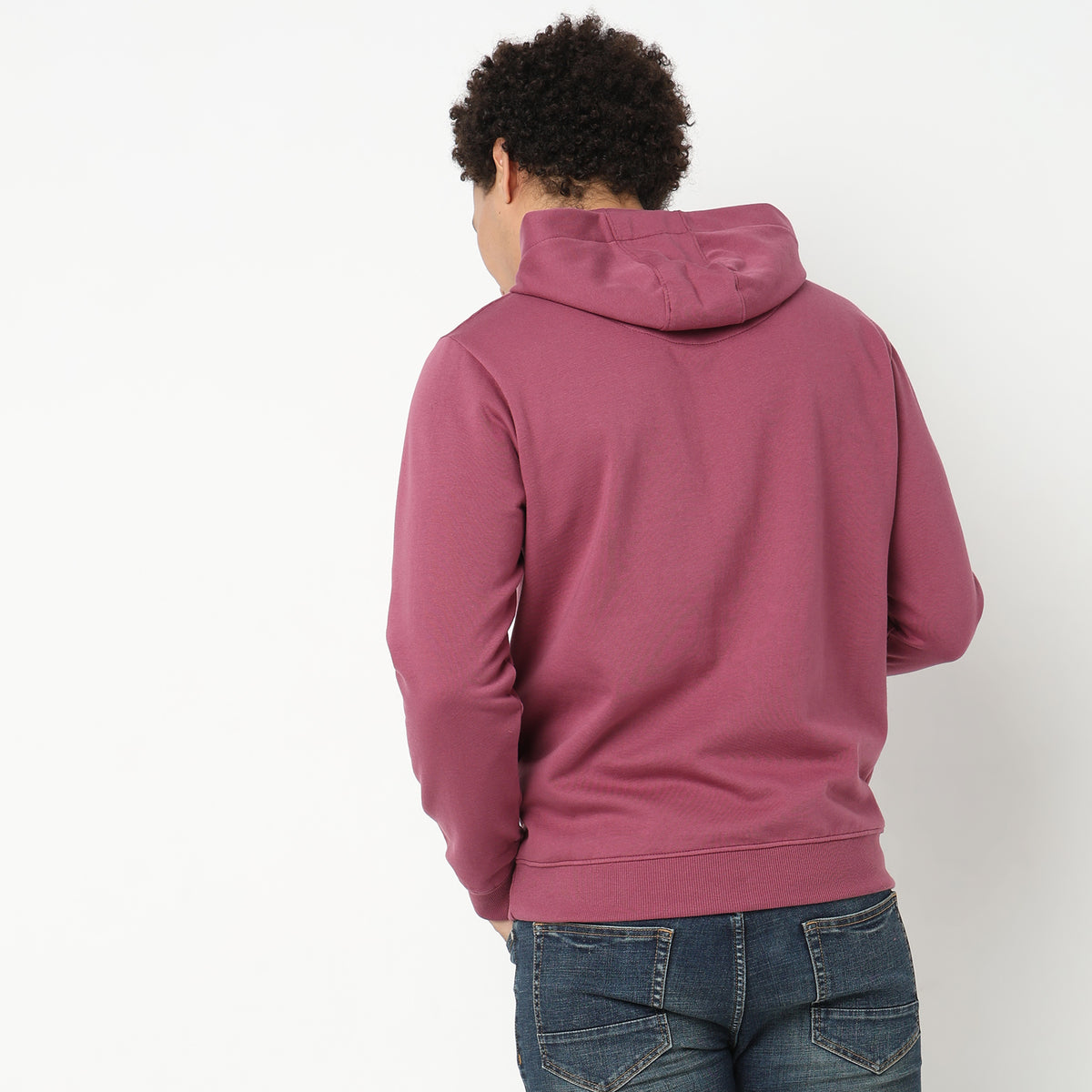 Regular Fit Solid Sweatshirt