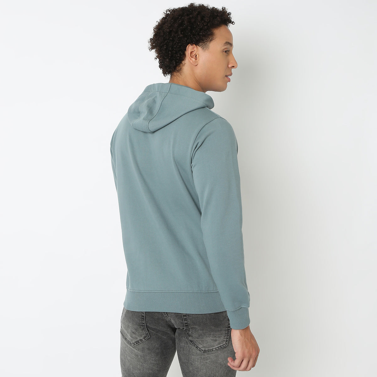 Regular Fit Solid Sweatshirt