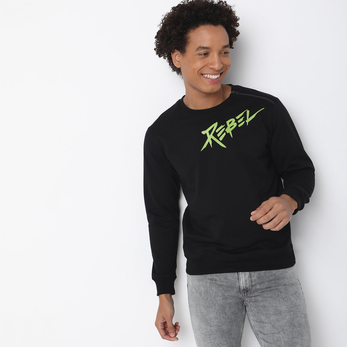 Regular Fit Graphic Sweatshirt