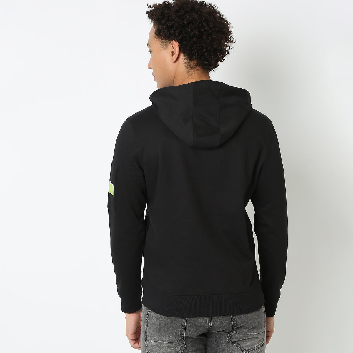 Regular Fit Solid Sweatshirt