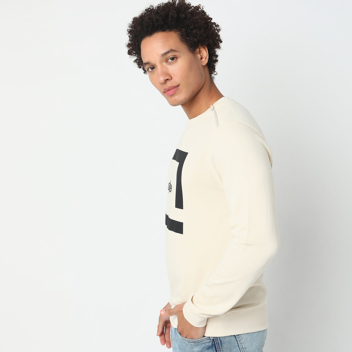 Regular Fit Graphic Sweatshirt