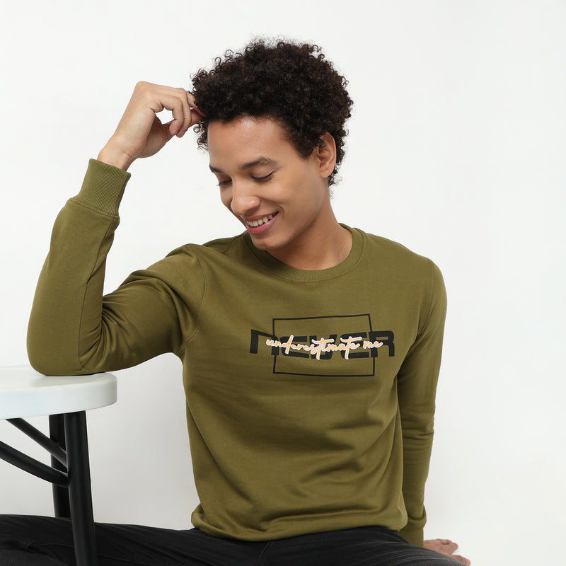 Regular Fit Graphic Sweatshirt