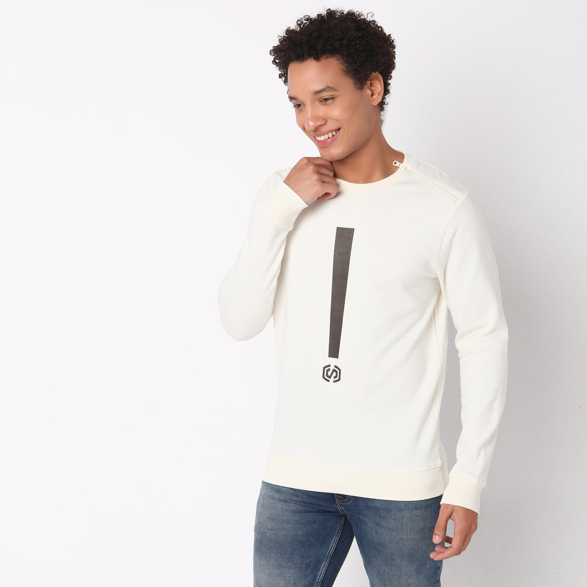 Regular Fit Graphic Sweatshirt