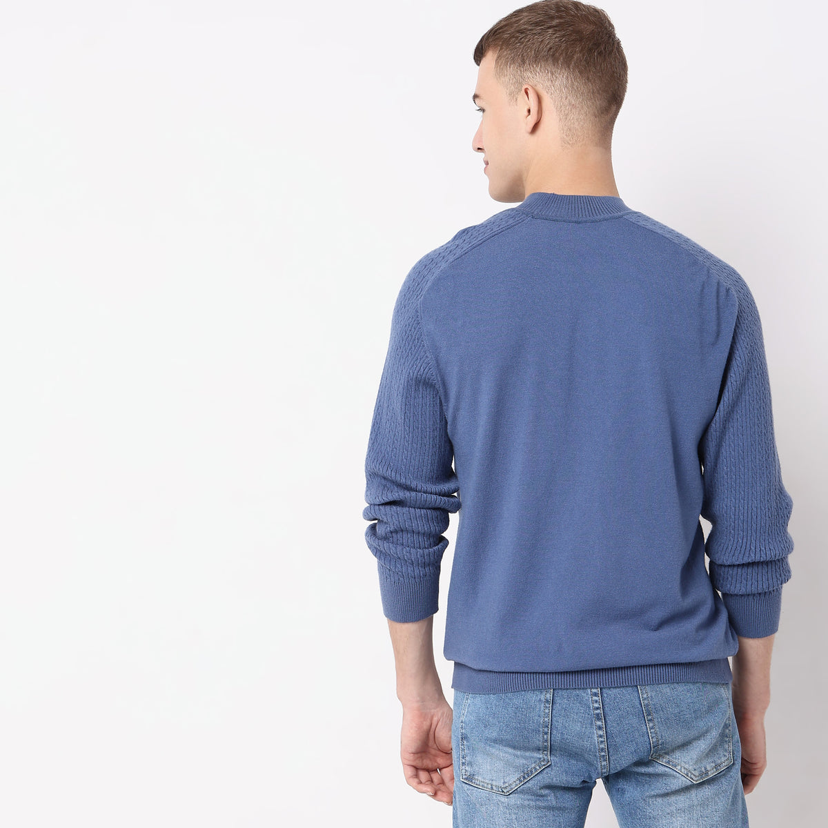 Slim Fit Solid Sweater