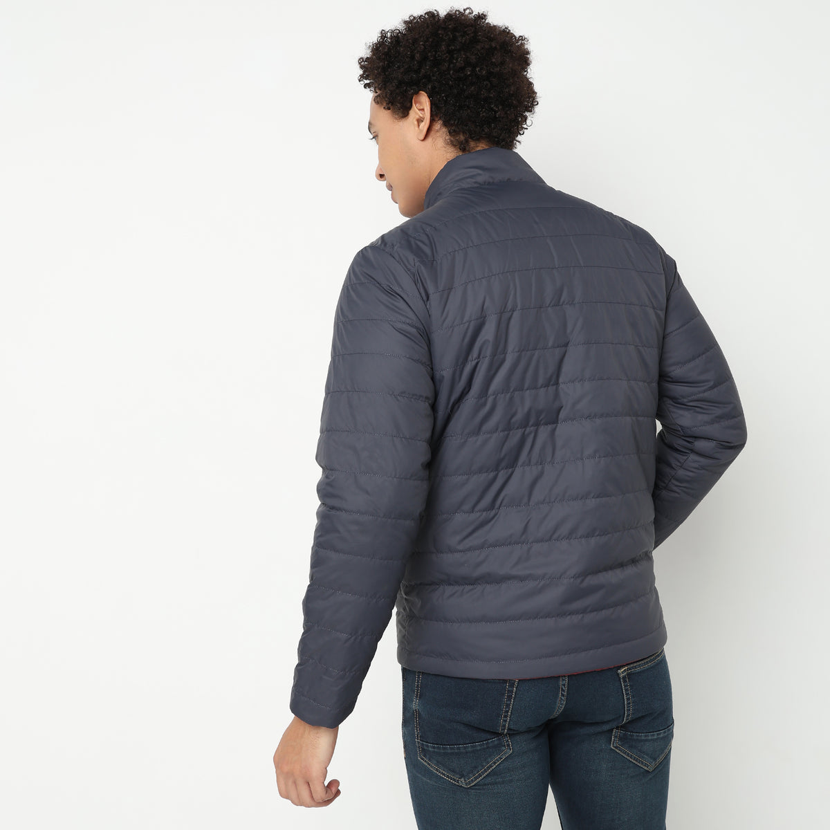 Regular Fit Solid Jacket