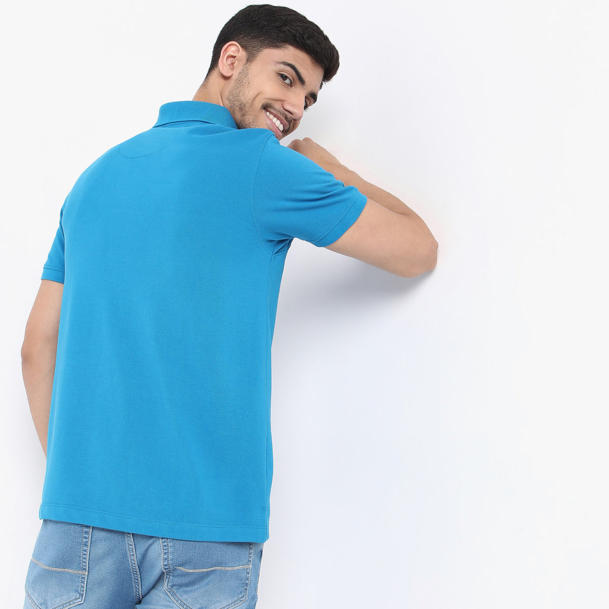 Regular Fit Solid Polo T-Shirt