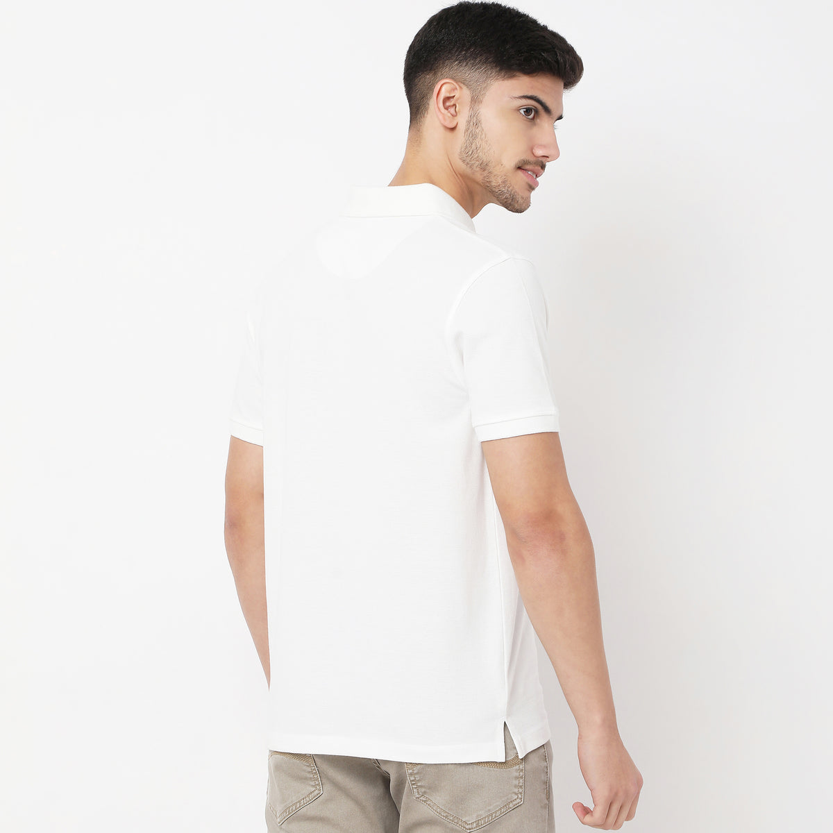 Regular Fit Solid Polo T-Shirt