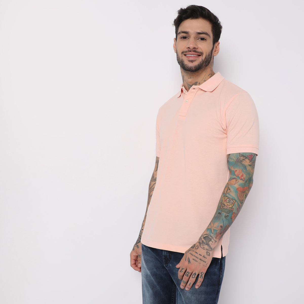 Regular Fit Solid Polo T-Shirt