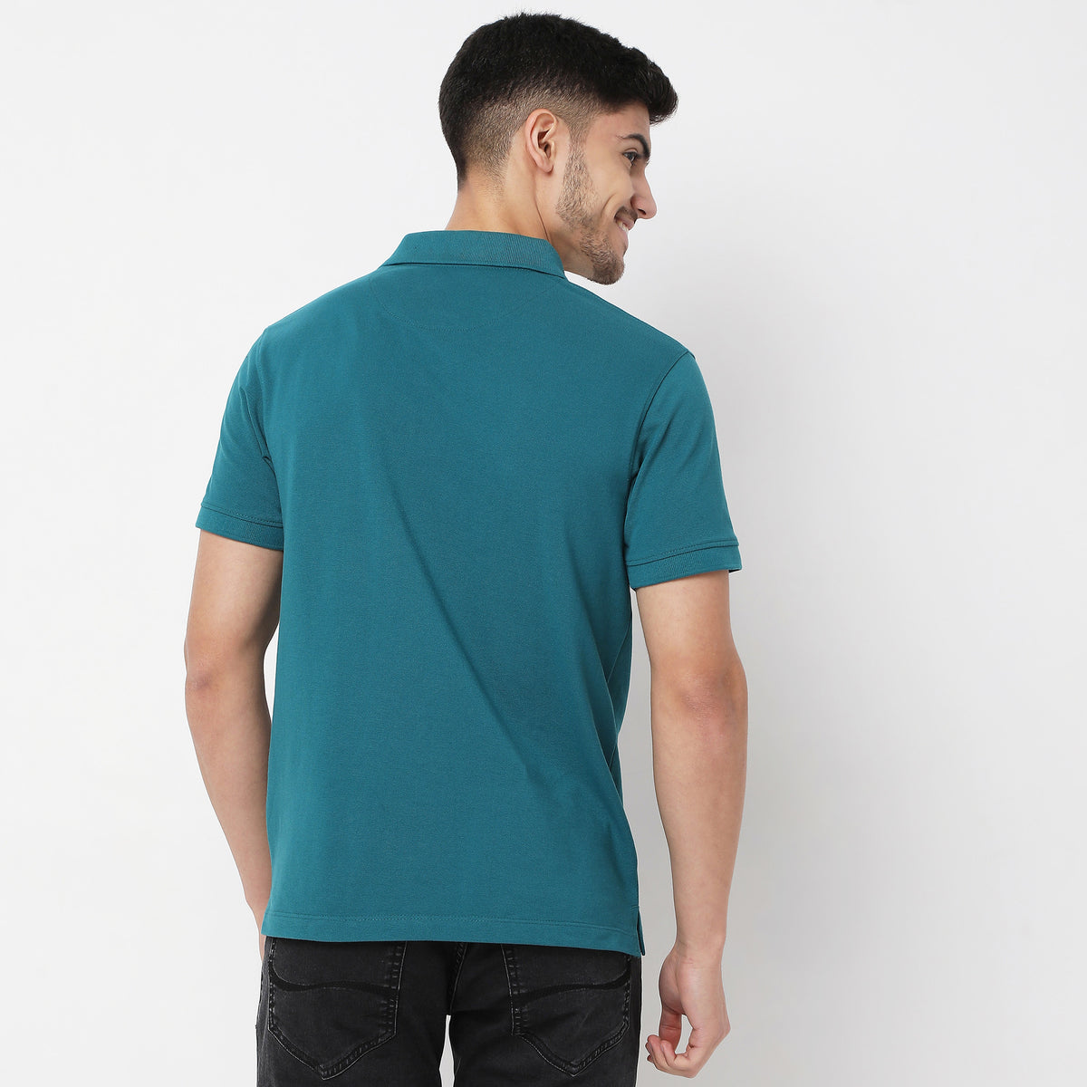 Regular Fit Solid Polo T-Shirt