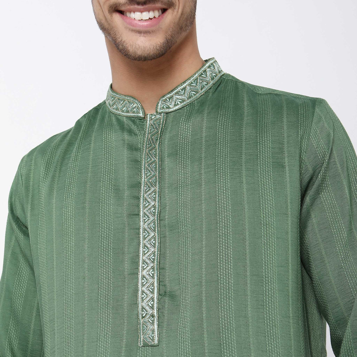 Regular Fit Striped Kurta