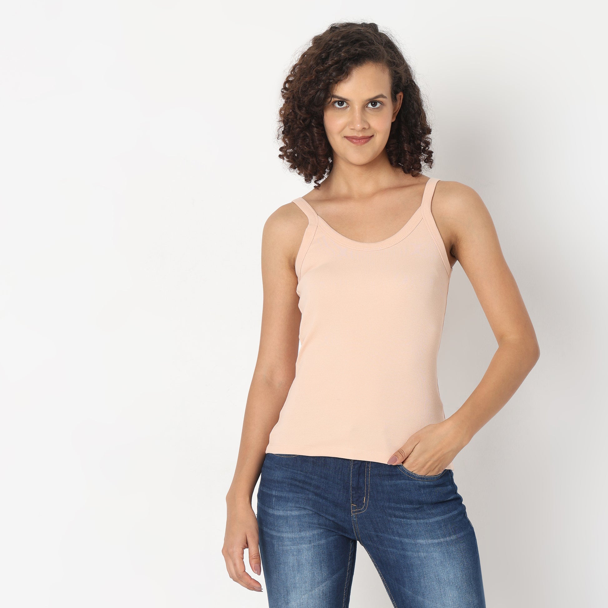 Regular Fit Solid Slip