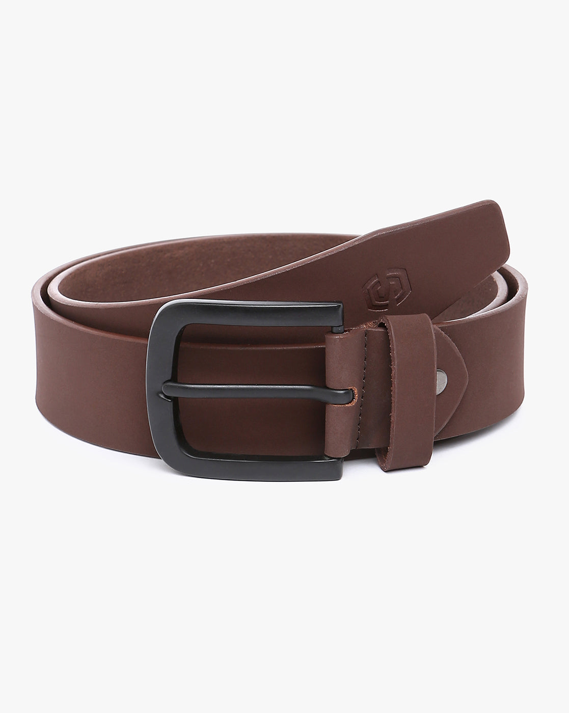 Men Wearing Geniune Leather Brown Belts