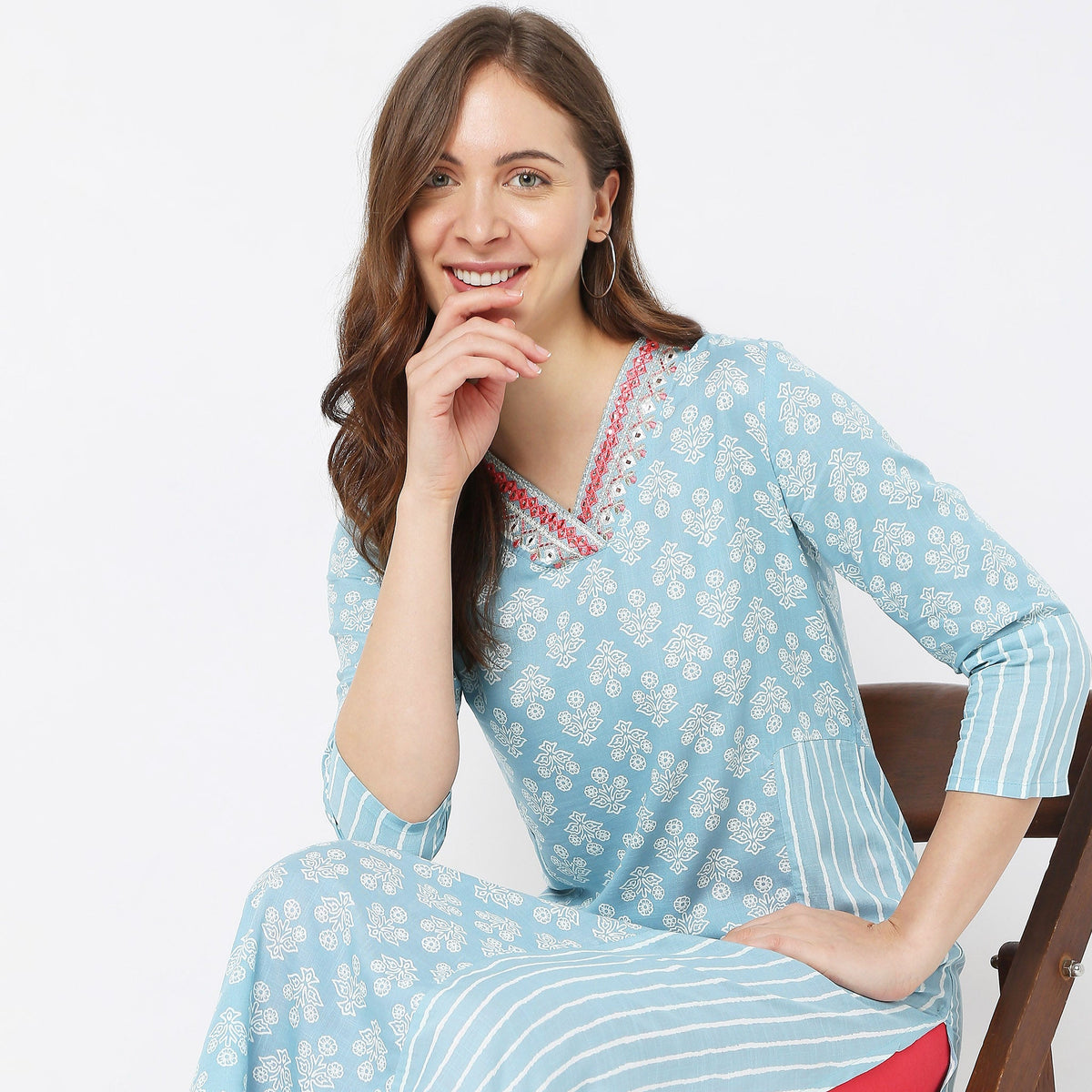 Regular Fit Printed Kurta