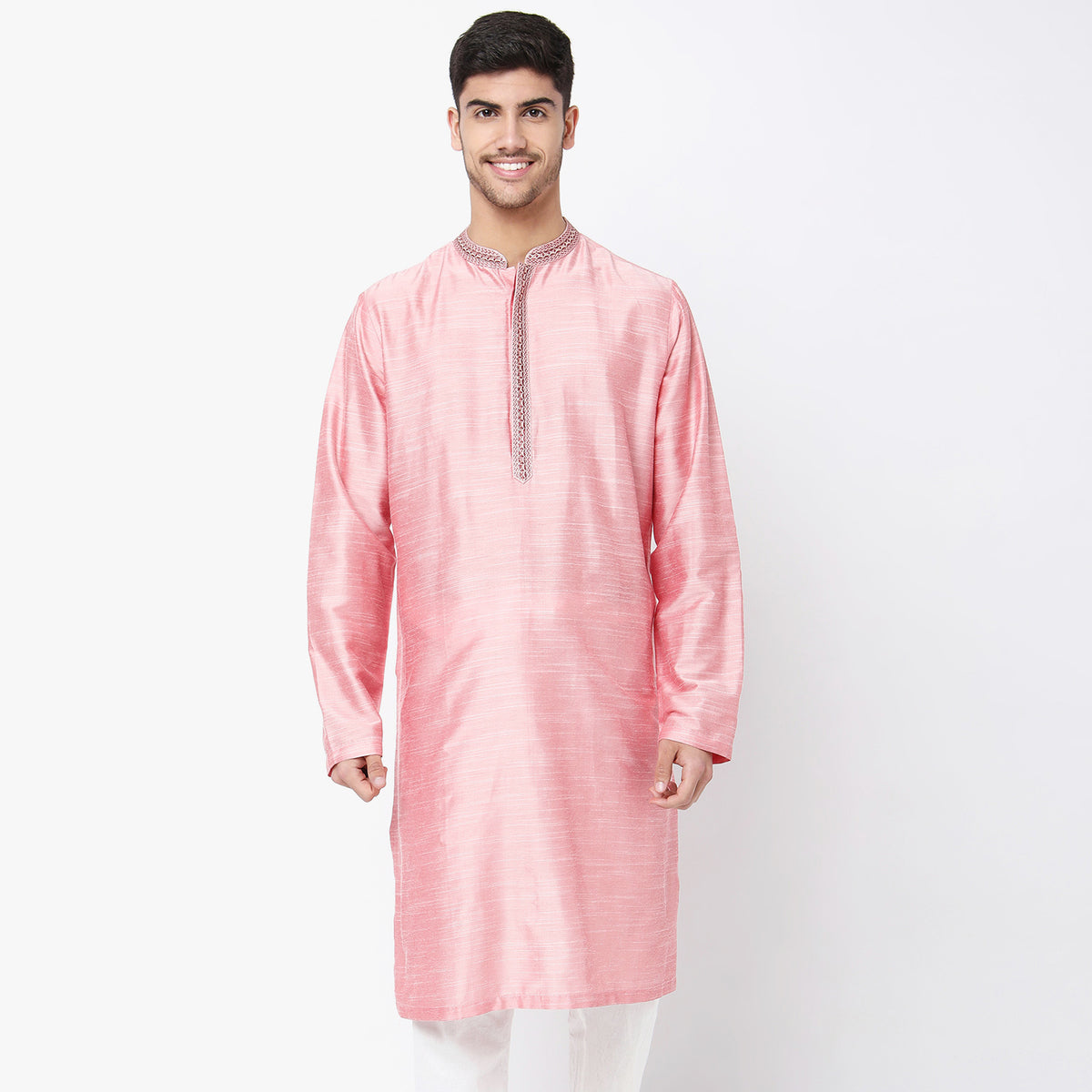 Regular Fit Embroidered Kurta