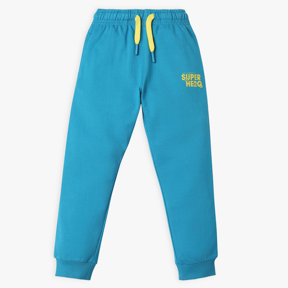 Boy's Regular Fit Solid Mid Rise Trackpants