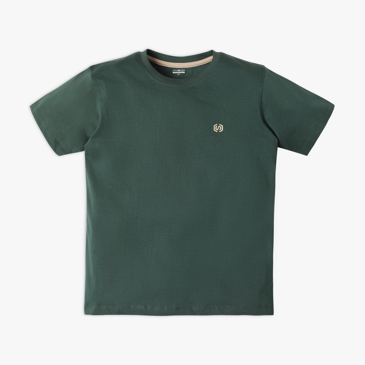 Boy's Regular Fit Solid T-Shirt