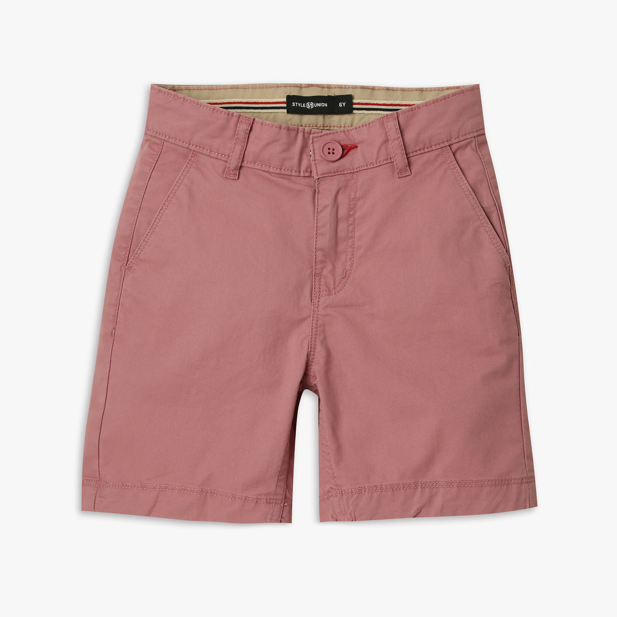 Boys Regular Fit Solid Mid Rise Shorts