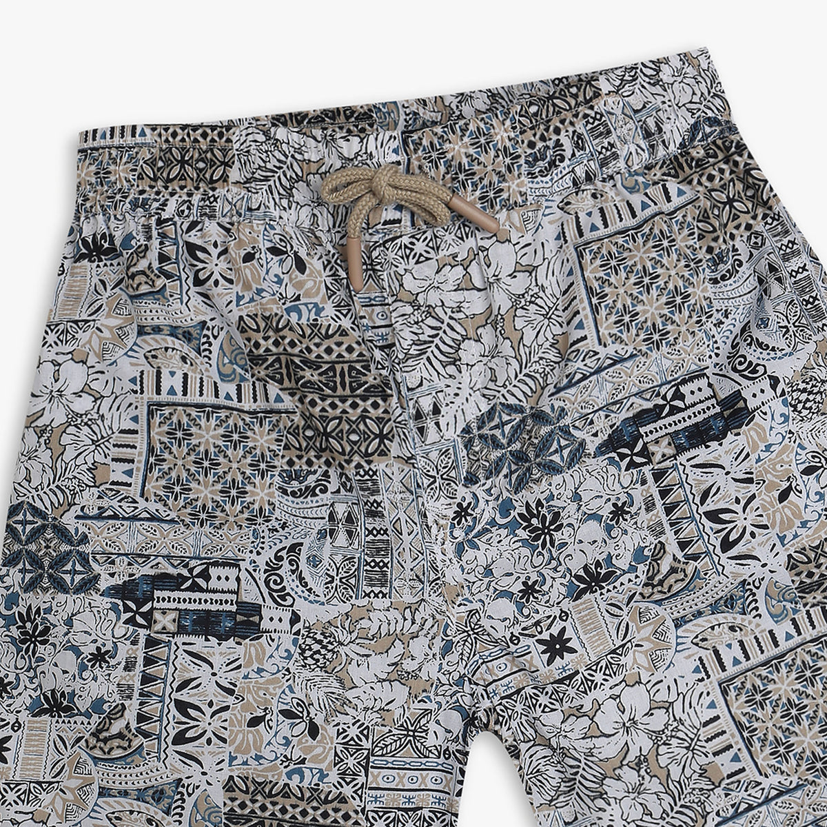 Boys Regular Fit Printed Mid Rise Shorts