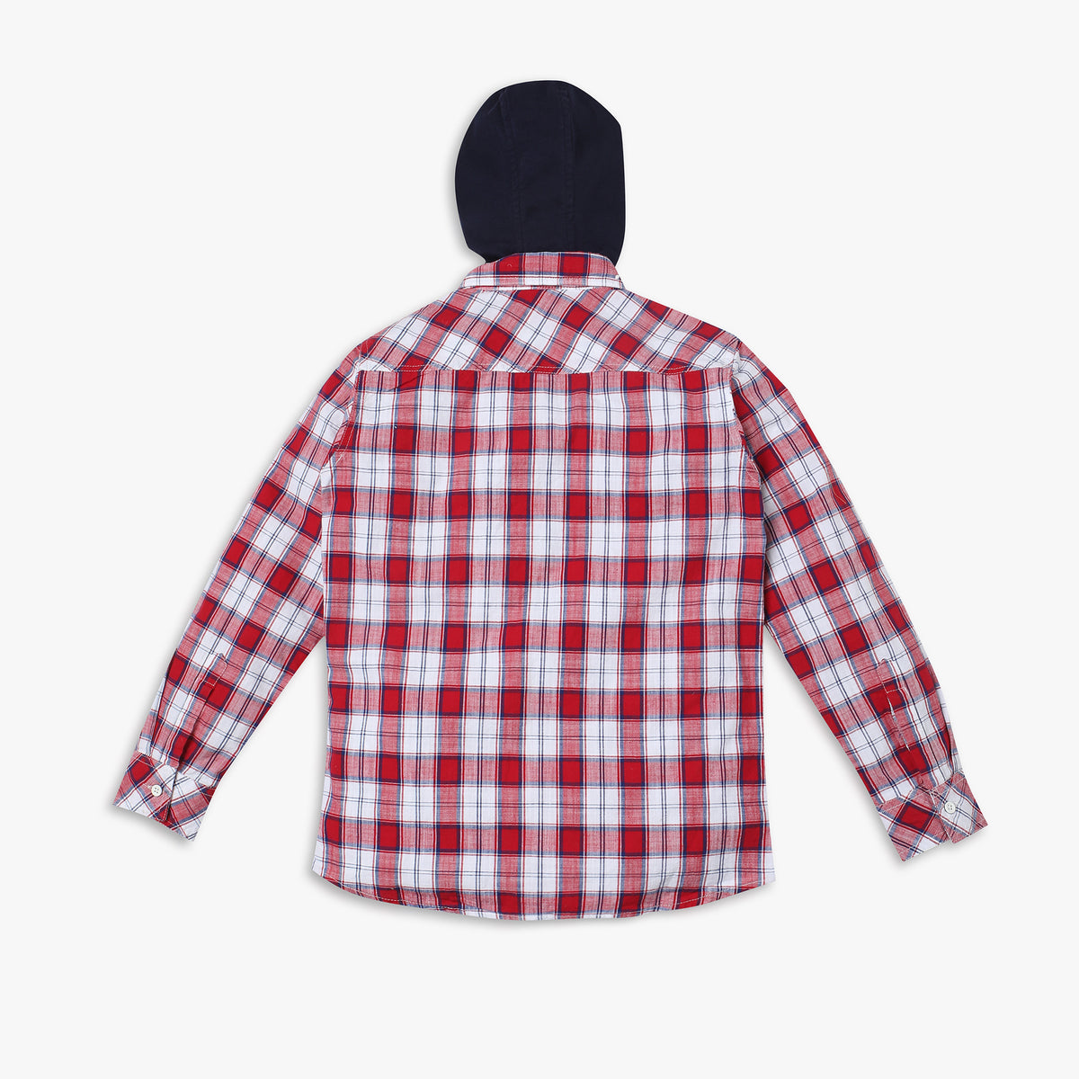 Boys Regular Fit Checkered Shirt