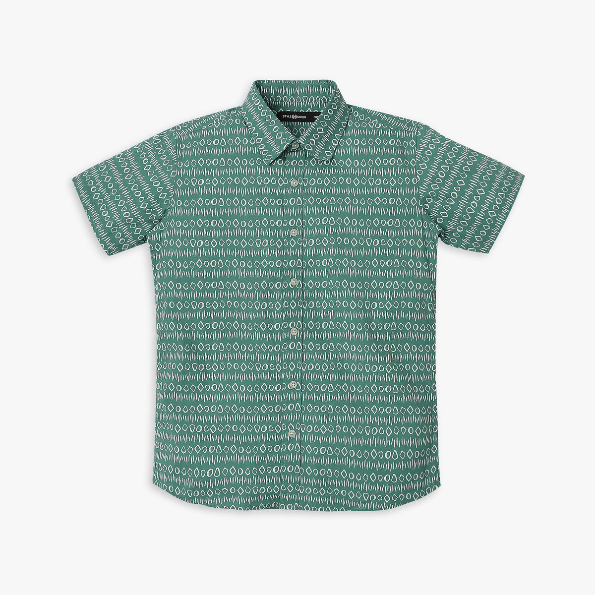 Boy's Regular Fit Printed Shirt