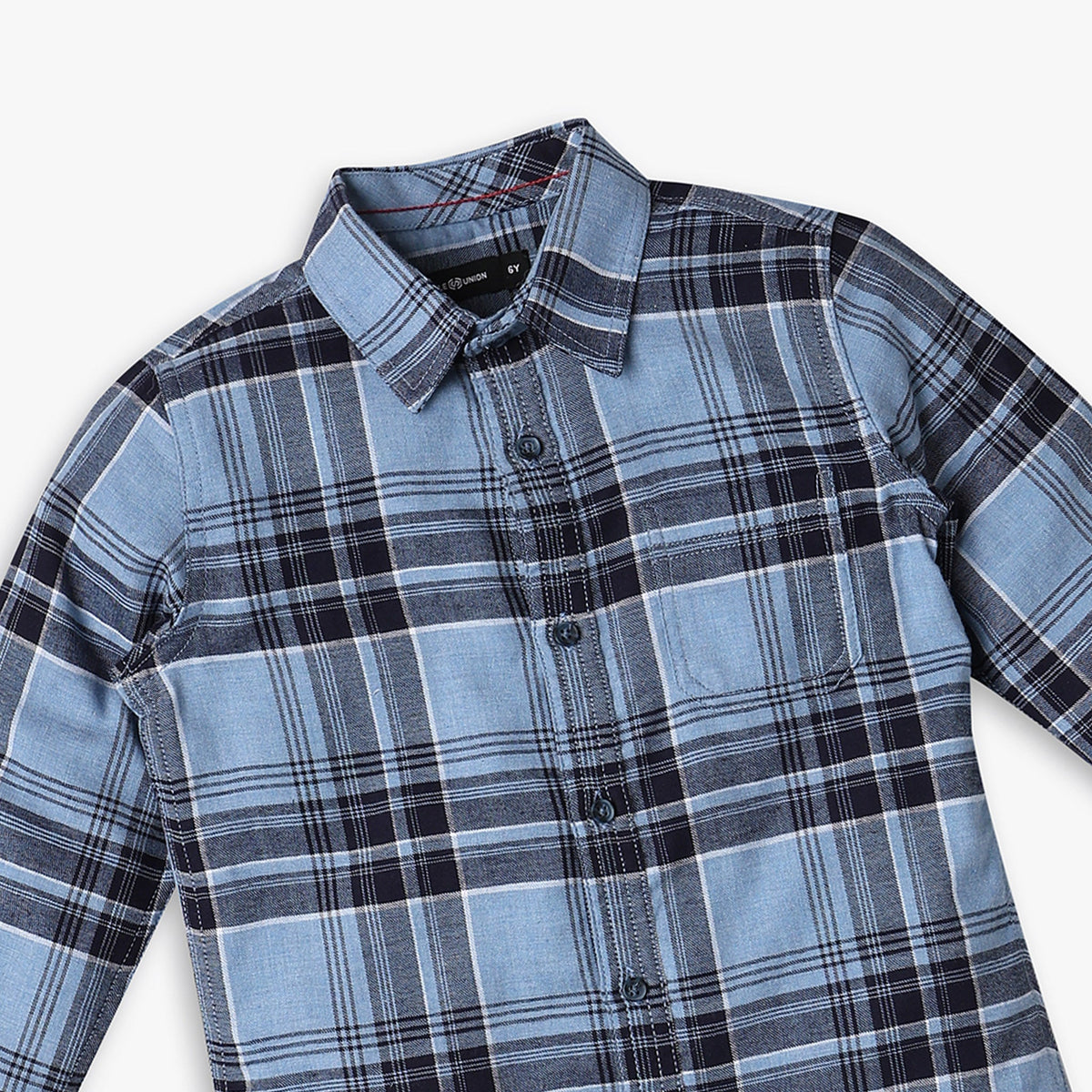 Boys Regular Fit Checkered Shirt