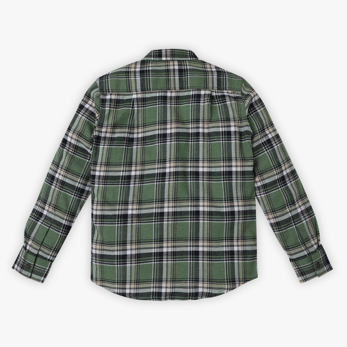 Boys Regular Fit Checkered Shirt