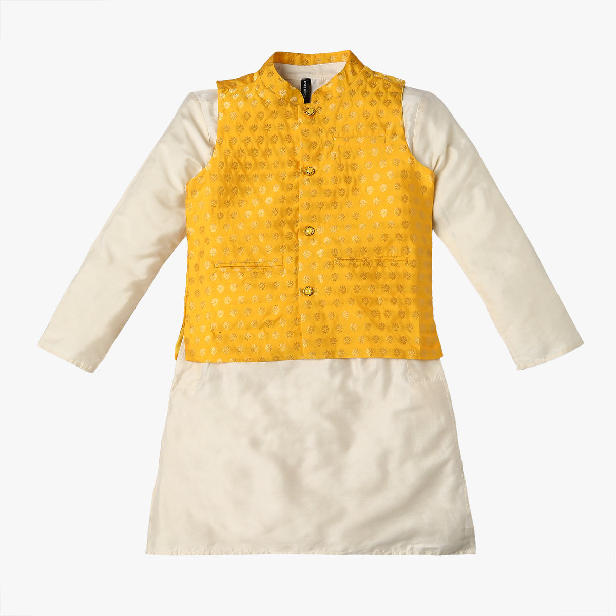 Boy's Regular Fit Jacquard Kurta Sets