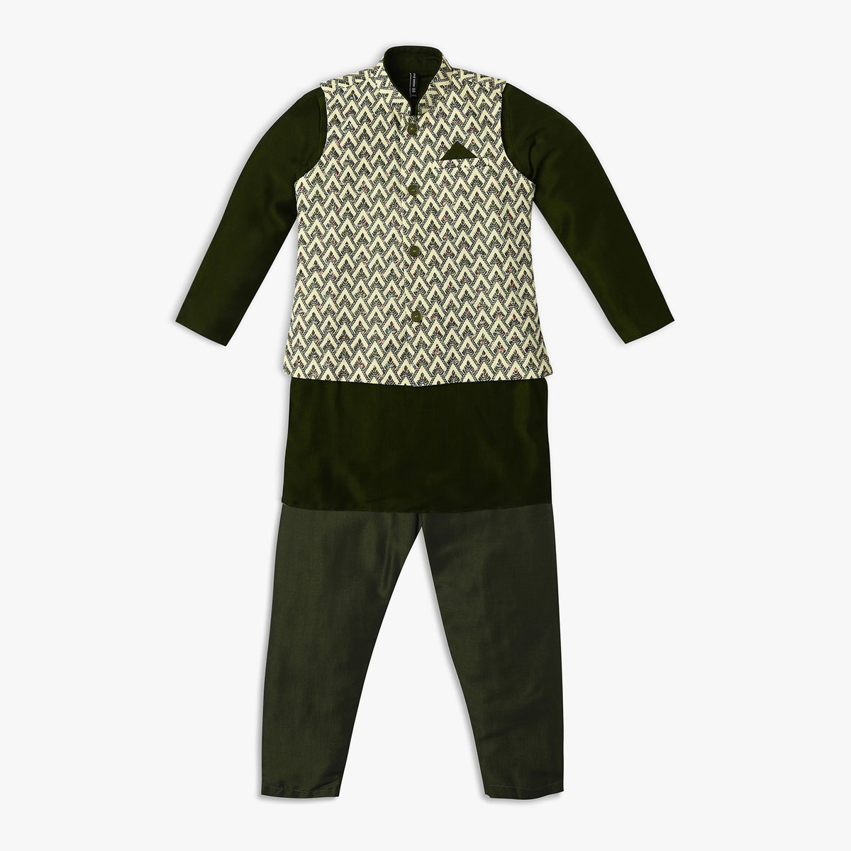 Boys Regular Fit Embellished Ethnic Sets