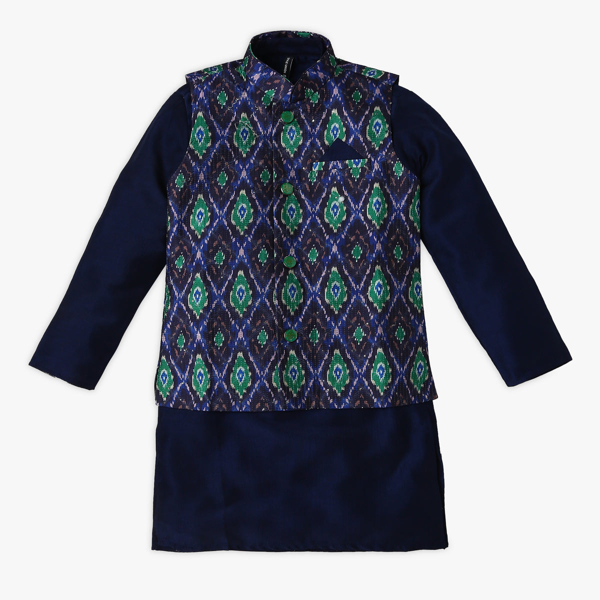 Boy's Regular Fit Printed Kurta Sets