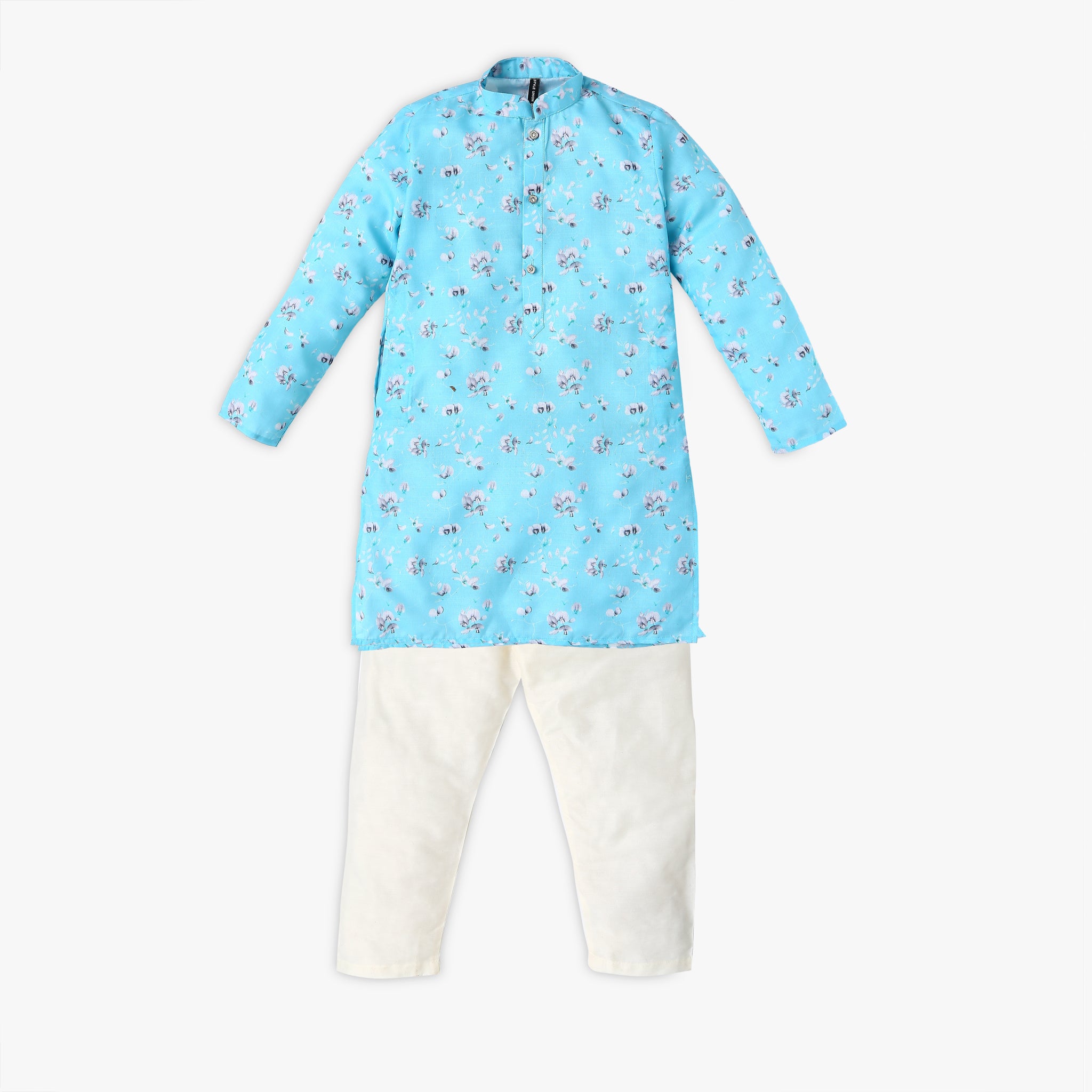 Boy's Regular Fit Printed Kurta Sets
