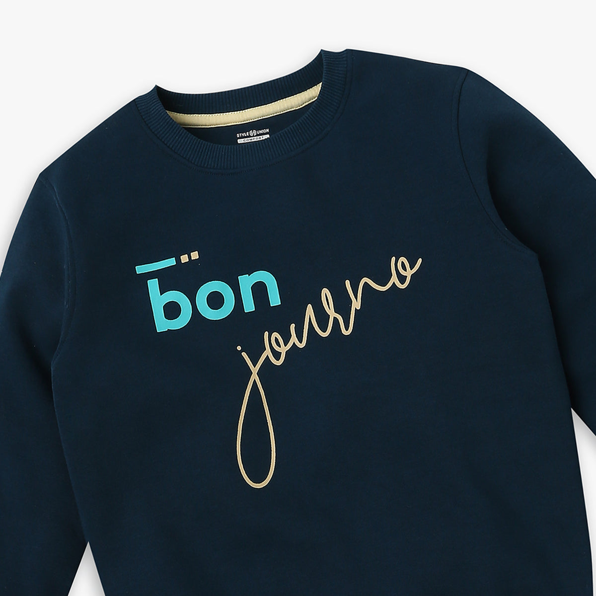 Boy's Regular Fit Graphic Sweat Tees