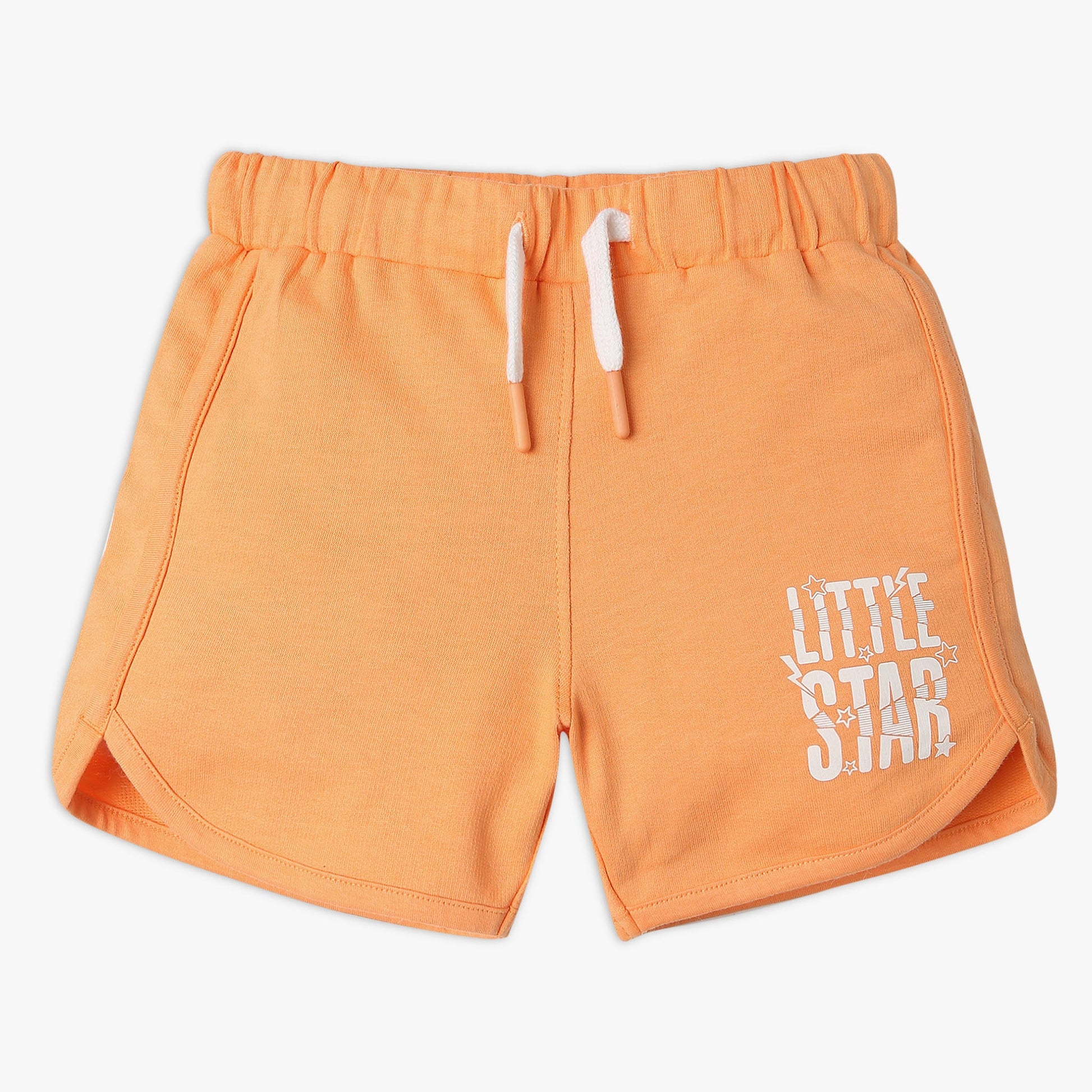 Girl's Regular Fit Solid Mid Rise Shorts