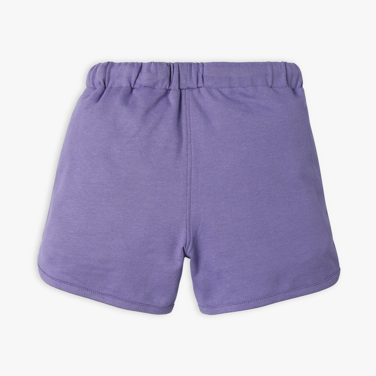 Girl's Regular Fit Solid Mid Rise Shorts