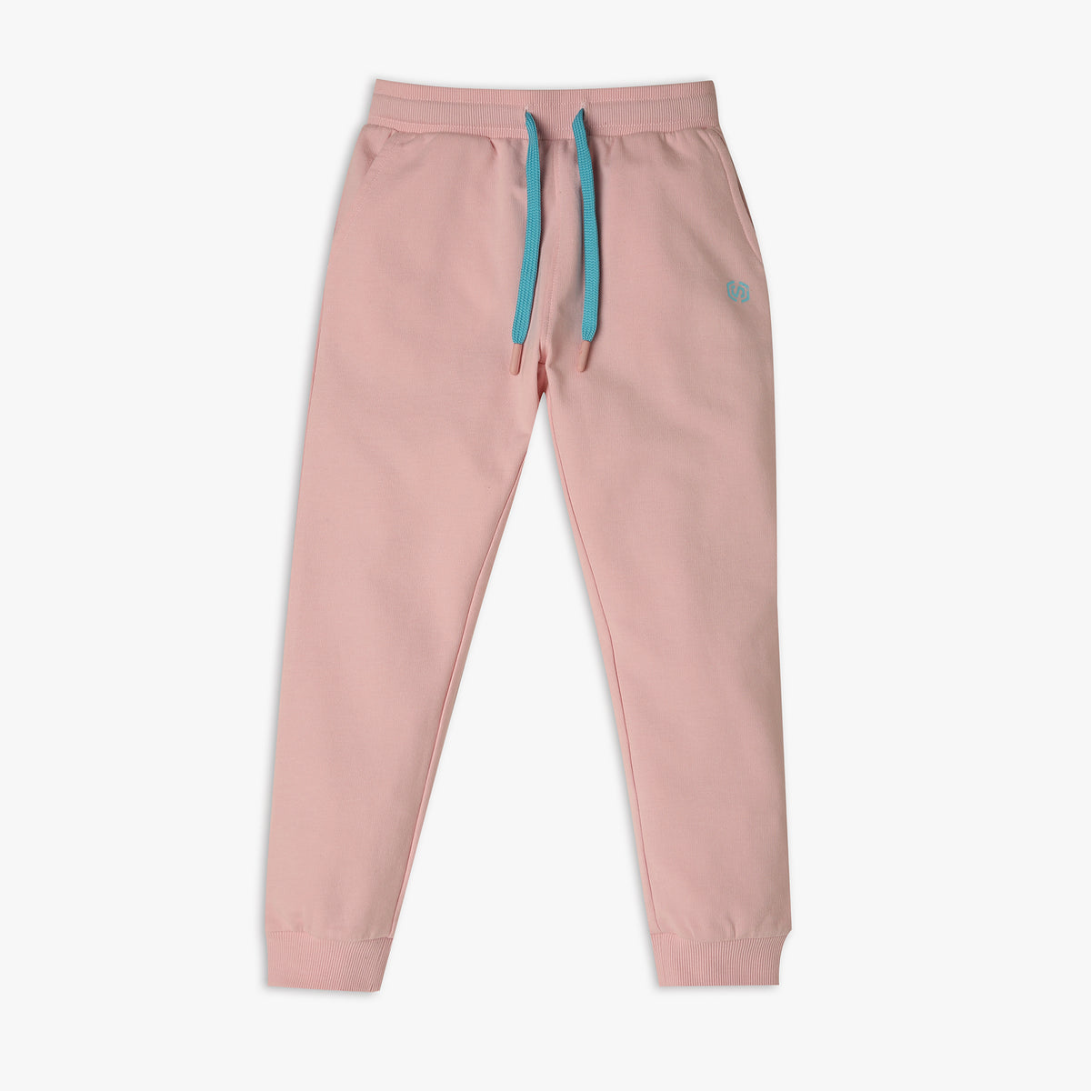 Girls Regular Fit Solid Mid Rise Trackpants