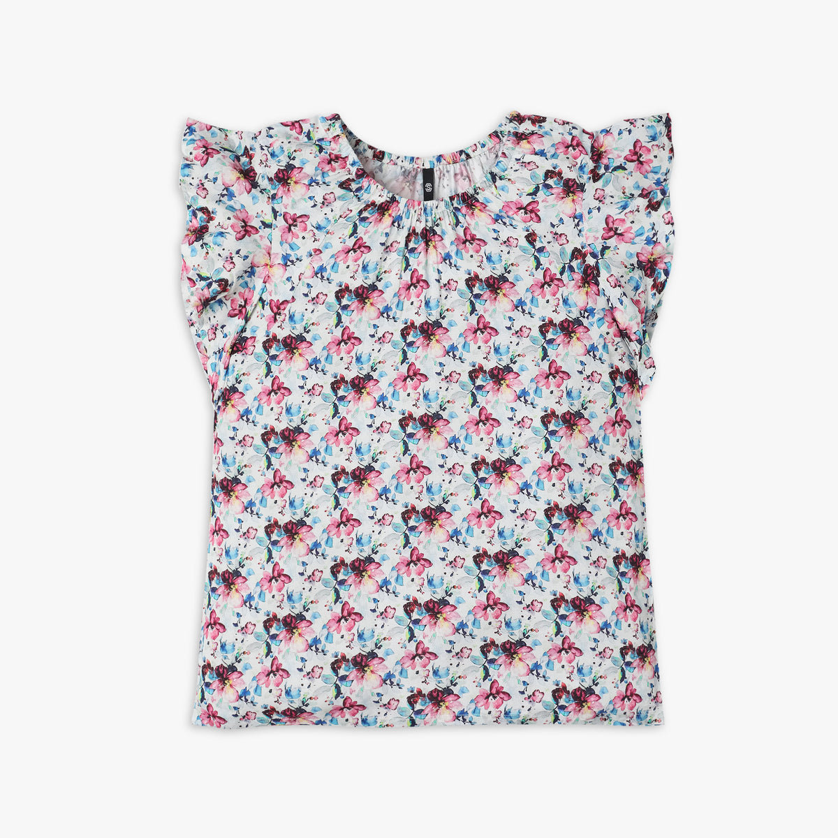 Girls Regular Fit Printed Top