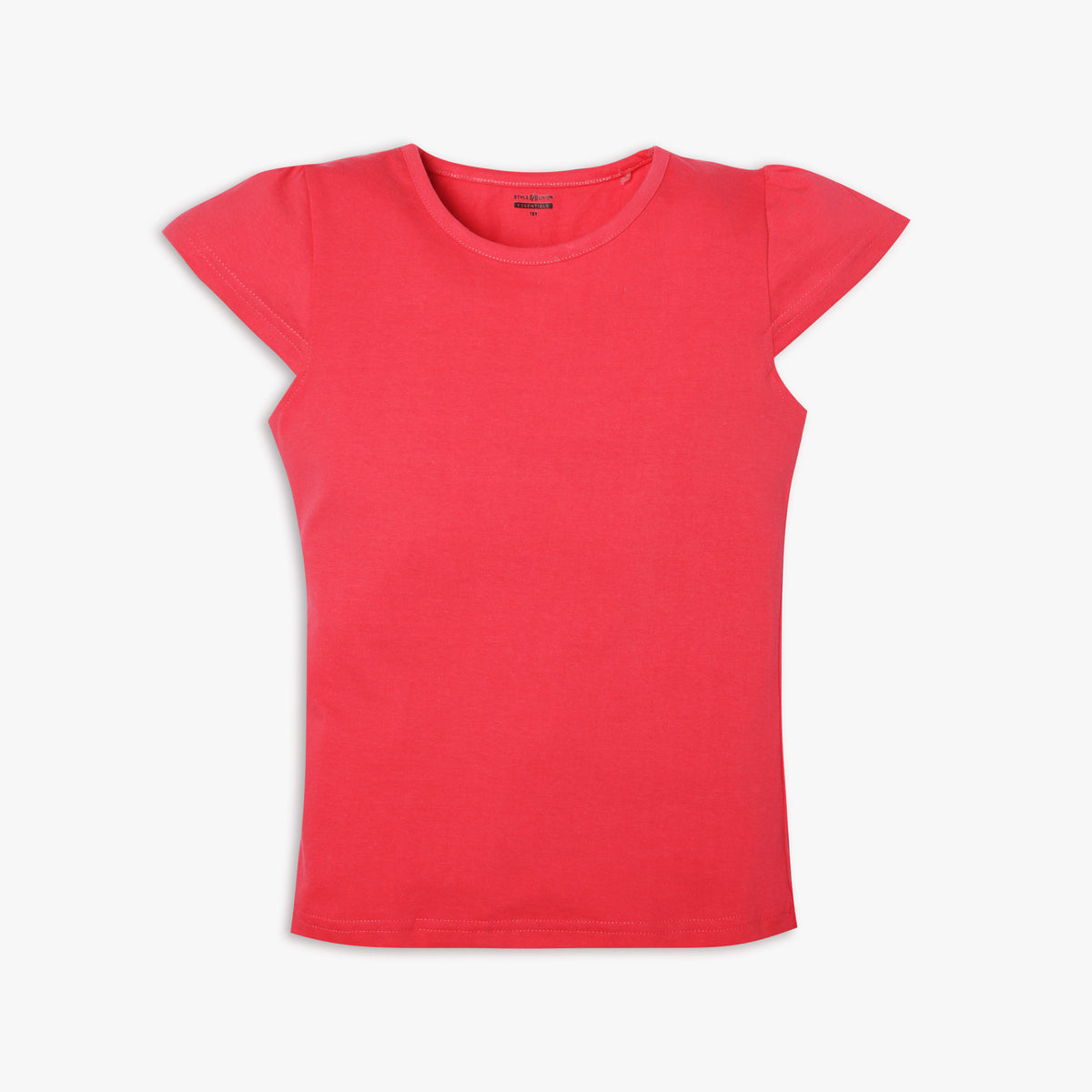 Girl's Regular Fit Solid T-Shirt