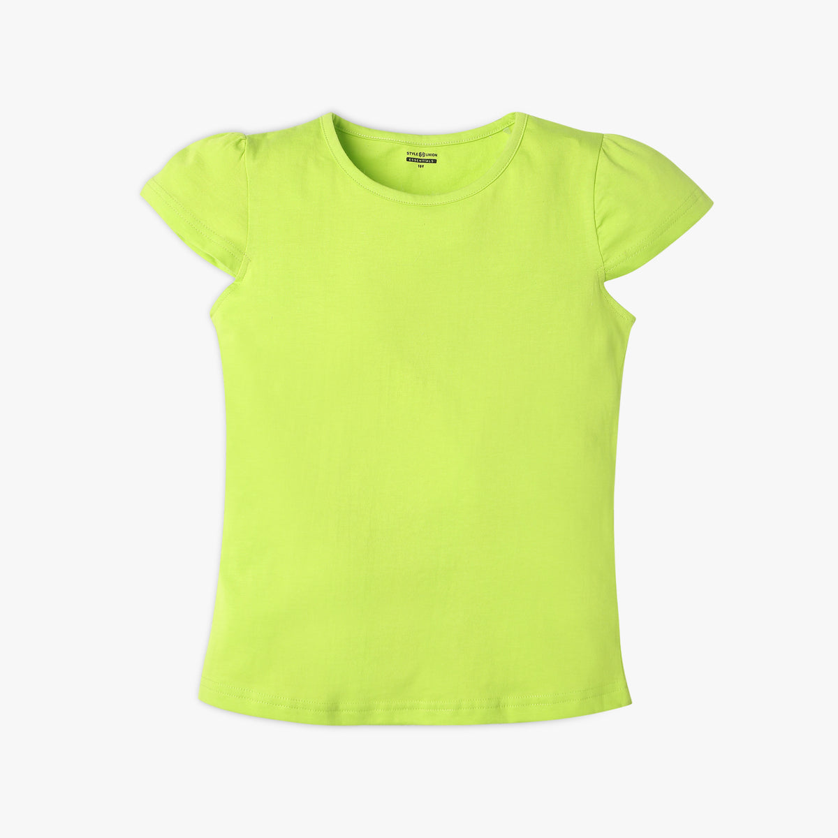 Girl's Regular Fit Solid T-Shirt