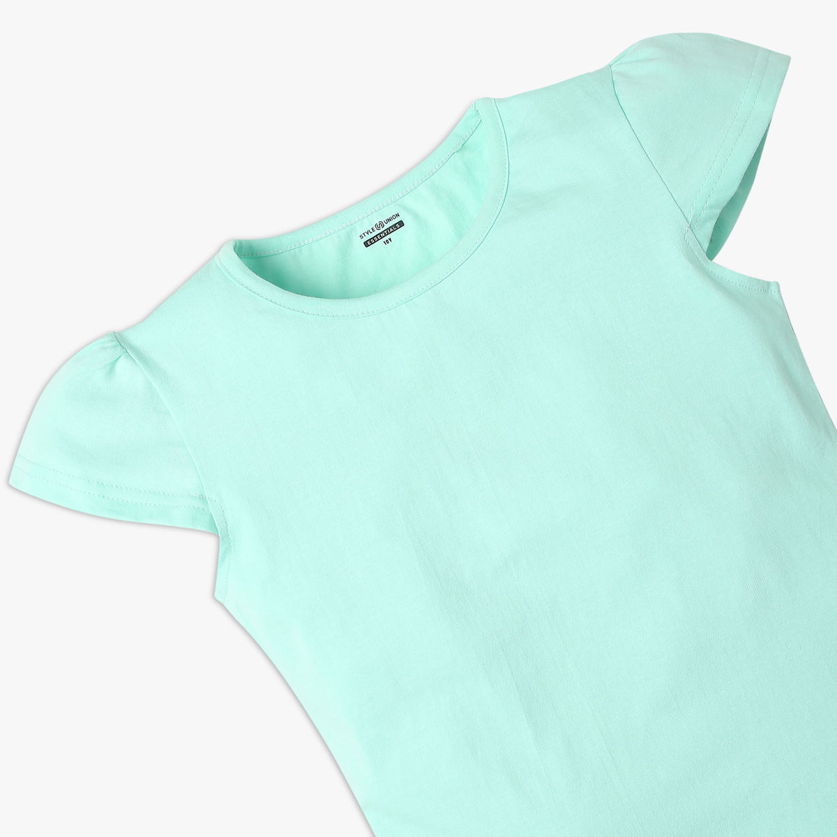 Girl's Regular Fit Solid T-Shirt