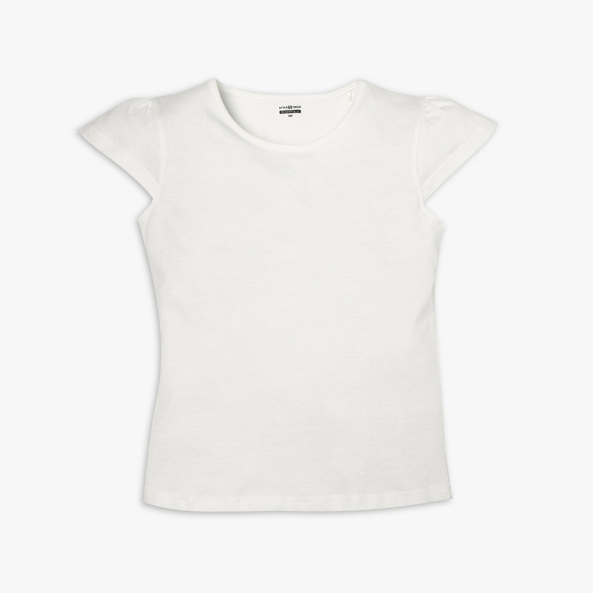 Girl's Regular Fit Solid T-Shirt