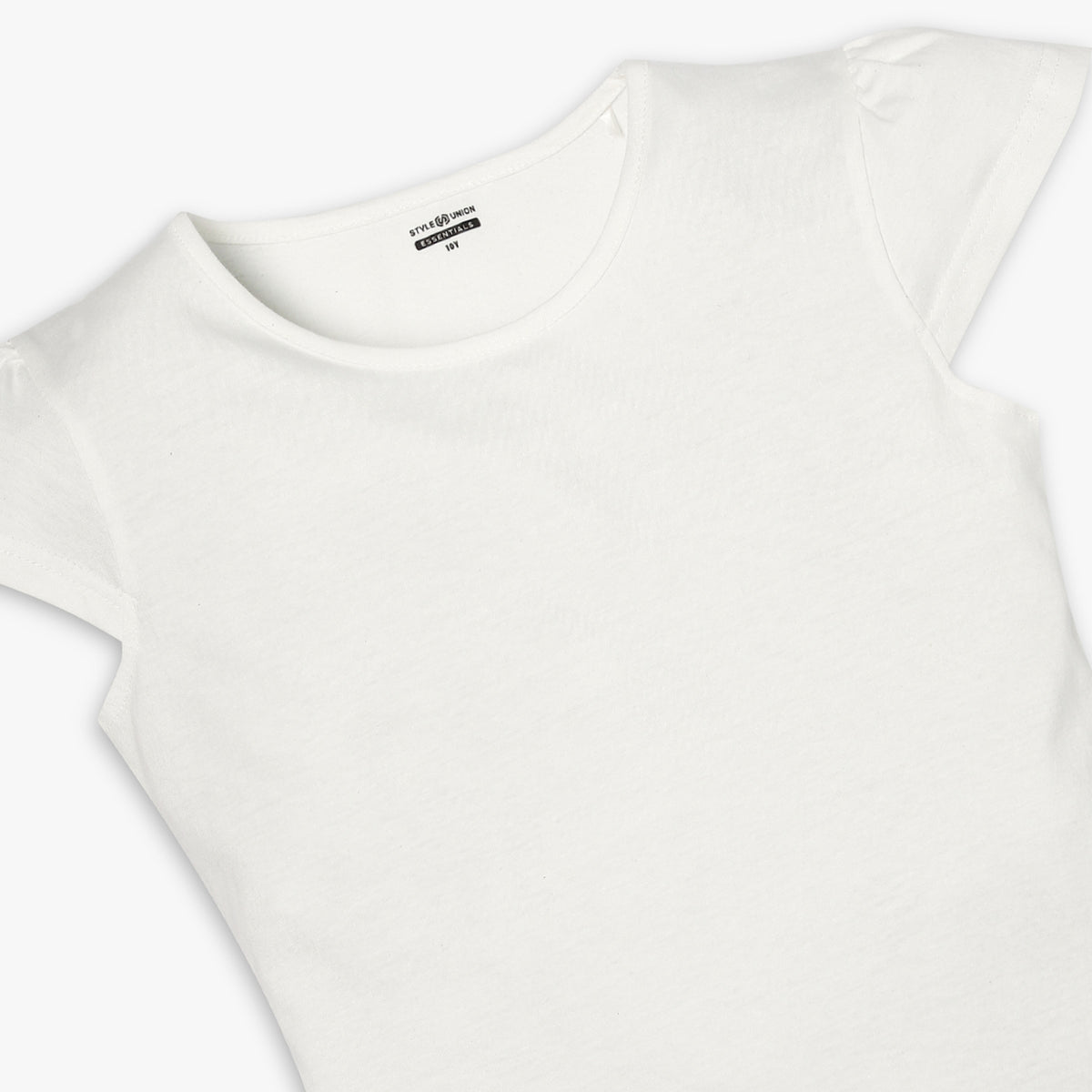 Girl's Regular Fit Solid T-Shirt