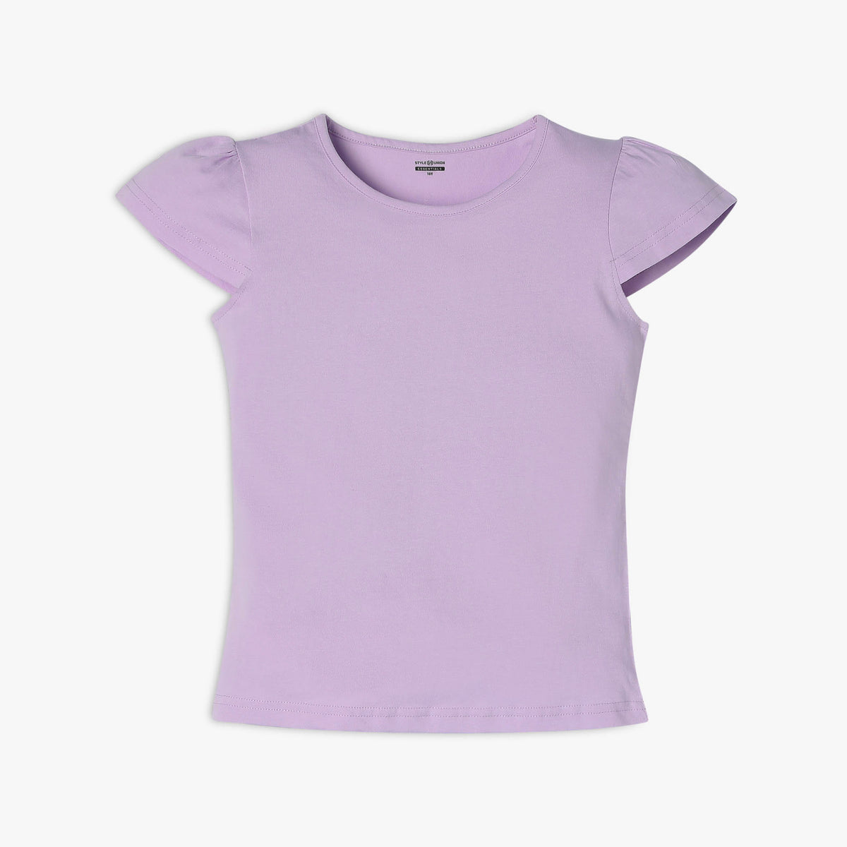 Girl's Regular Fit Solid T-Shirt