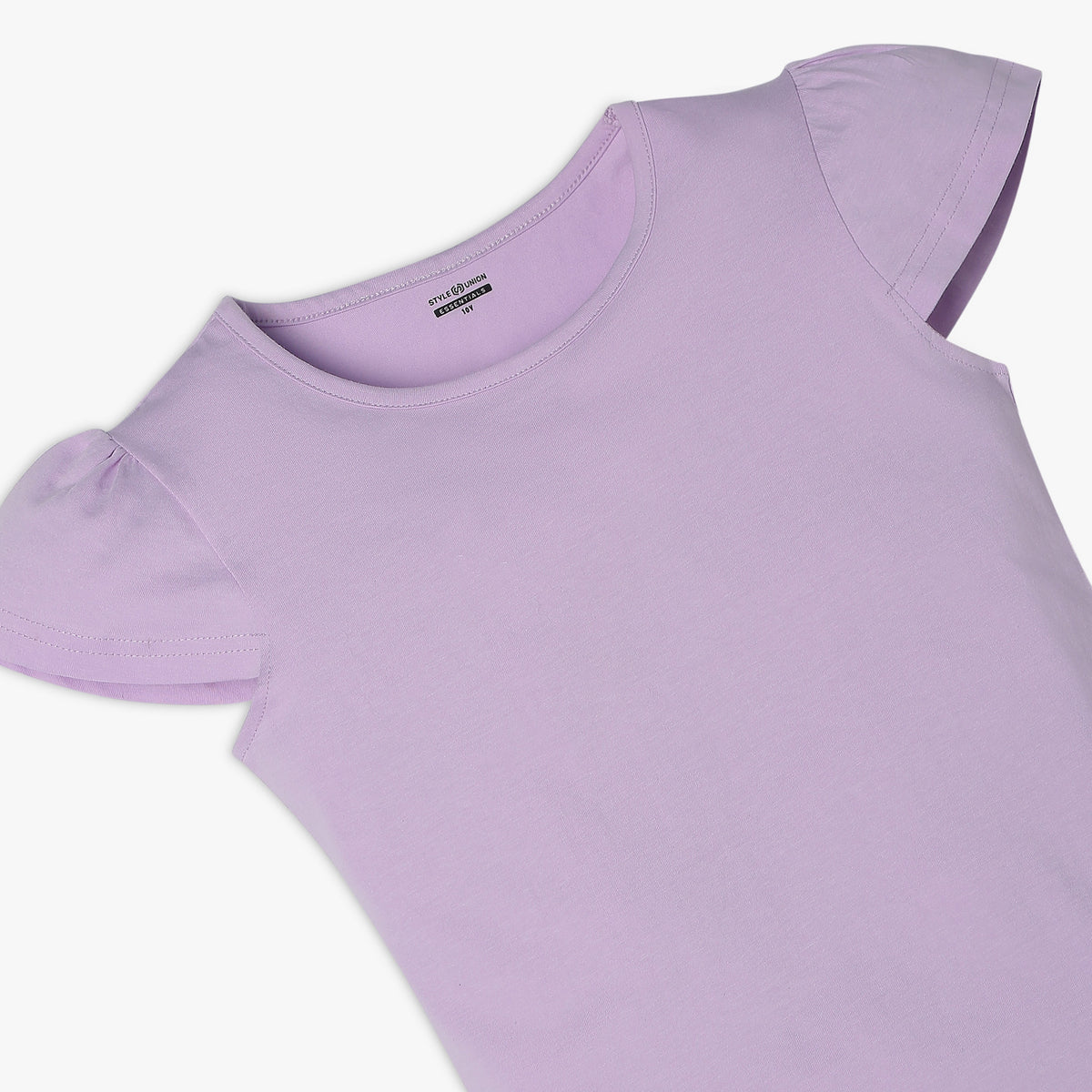 Girl's Regular Fit Solid T-Shirt