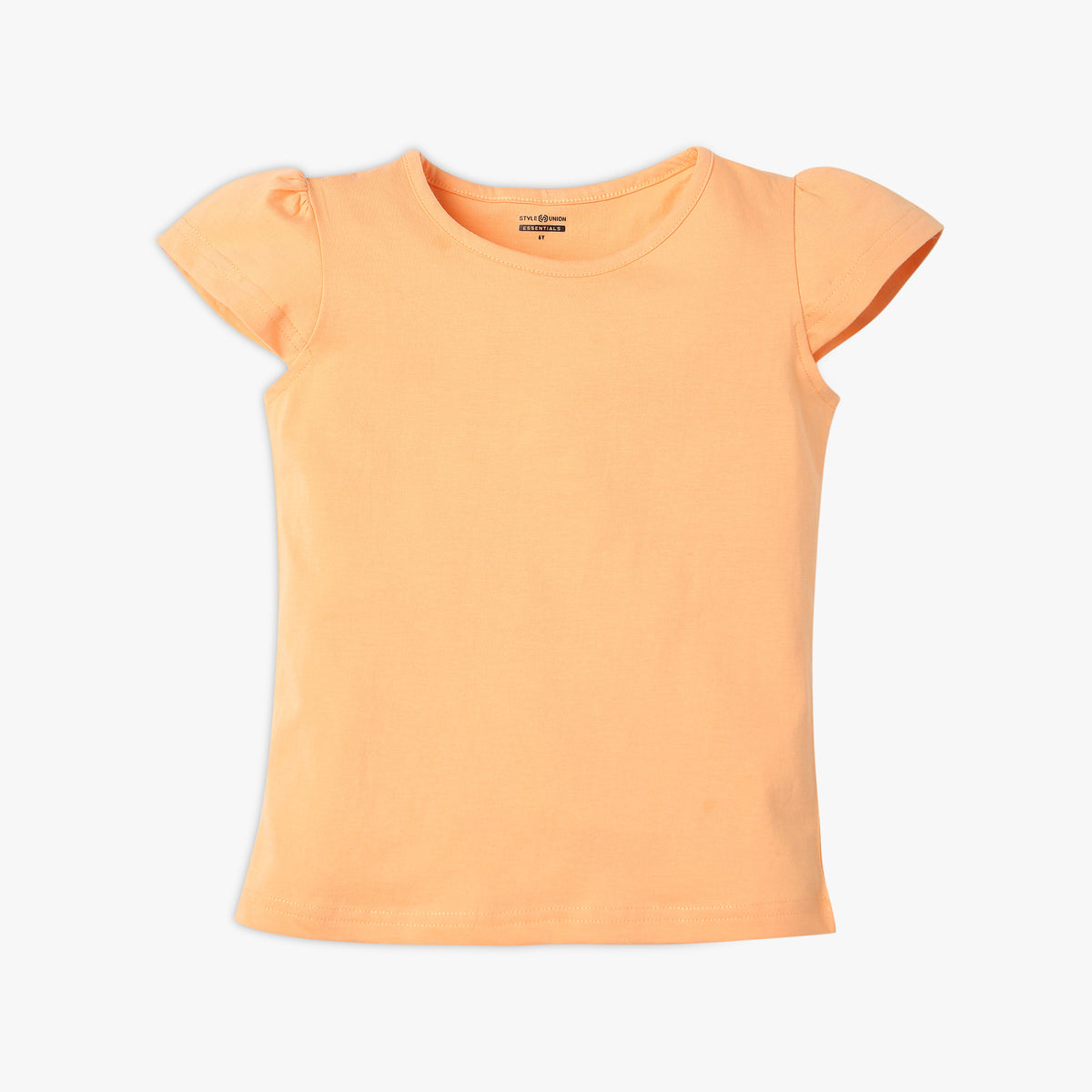 Girl's Regular Fit Solid T-Shirt